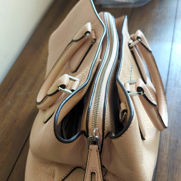 MICHAEL Kors Pebbled Leather Satchel Handbag Ballet - Picture 4 of 16